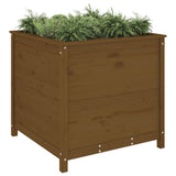 Vidaxx Pflanzgefäß 82,5x82,5x78 cm massives Kiefernholz honigbraun