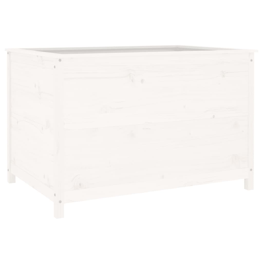 Vidaxl fioriera sollevata 119.5x82.5x78 cm Pine bianco bianco