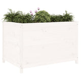 Vidaxx Pflanzgefäß erhöht 119,5x82,5x78 cm massives Kiefernholz weiß