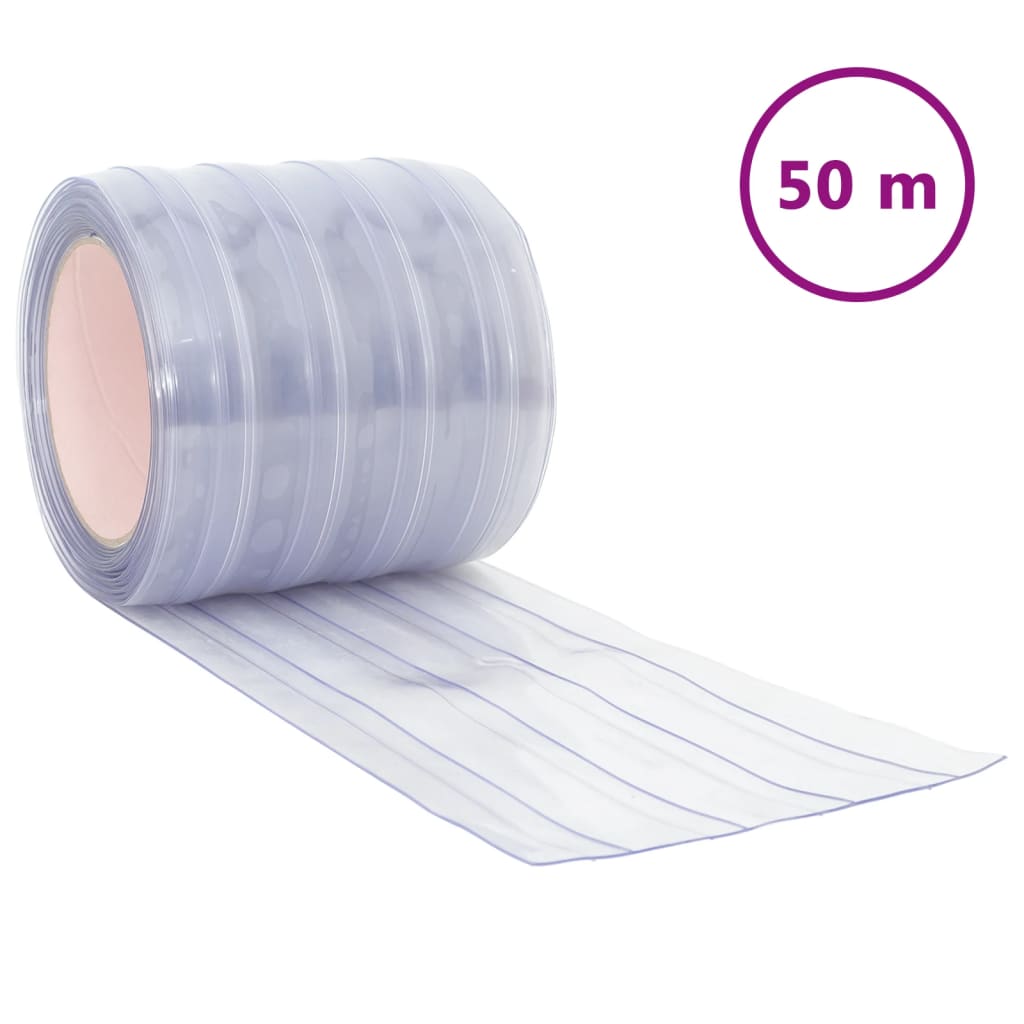 VidaXL Deurgoordijn 200x1.6 mm 50 m PVC Transparent