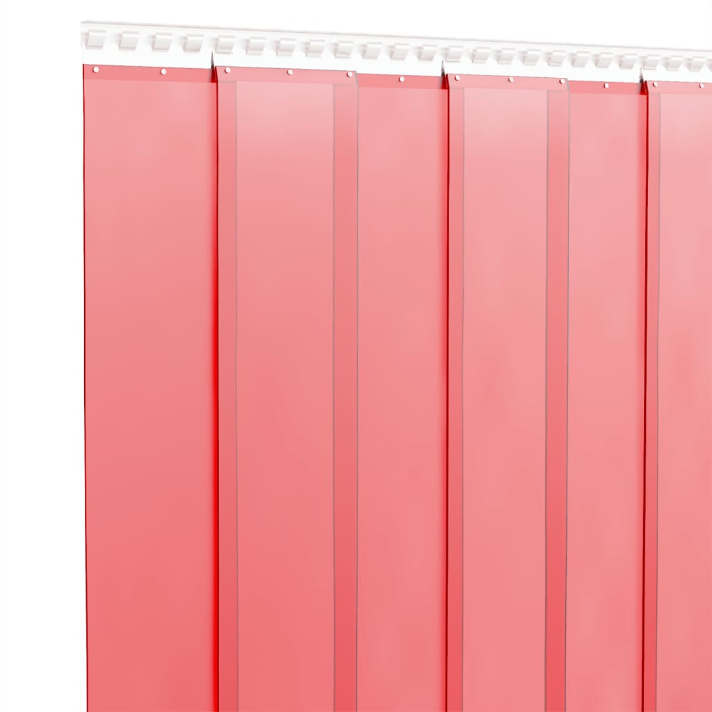 VidaXL Türvorhang 200x1,6 mm 10 m PVC rot