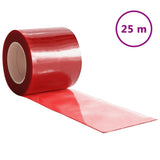 Vidaxl deurgoordijn 200x1,6 mm 25 m PVC rød