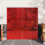 Vidaxx Türvorhang 200x1,6 mm 50 m PVC rot