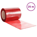 Vidaxx Türvorhang 300x2,6 mm 25 m PVC rot