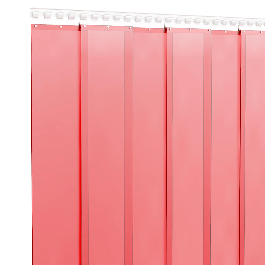 Vidaxx Türvorhang 300x2,6 mm 25 m PVC rot