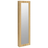 VidaXL Schmuckschrank mit Spiegel zur Wandmontage 30x8,5x106 cm