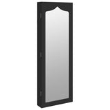 Vidaxx Schmuckschrank mit Spiegel zur Wandmontage 37,5x10x106 cm schwarz