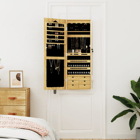 Vidaxx Schmuckschrank mit Spiegel zur Wandmontage 37,5x10x106 cm
