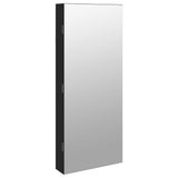Vidaxx Schmuckschrank mit Spiegel und LED-Wandmontage in Schwarz