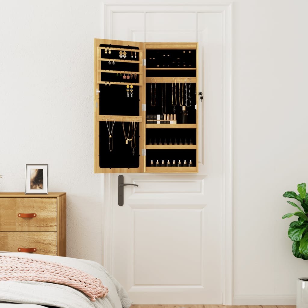 Vidaxx Schmuckschrank mit Spiegel und LED-Wandmontage