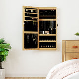 Vidaxx Schmuckschrank mit Spiegel und LED-Wandmontage
