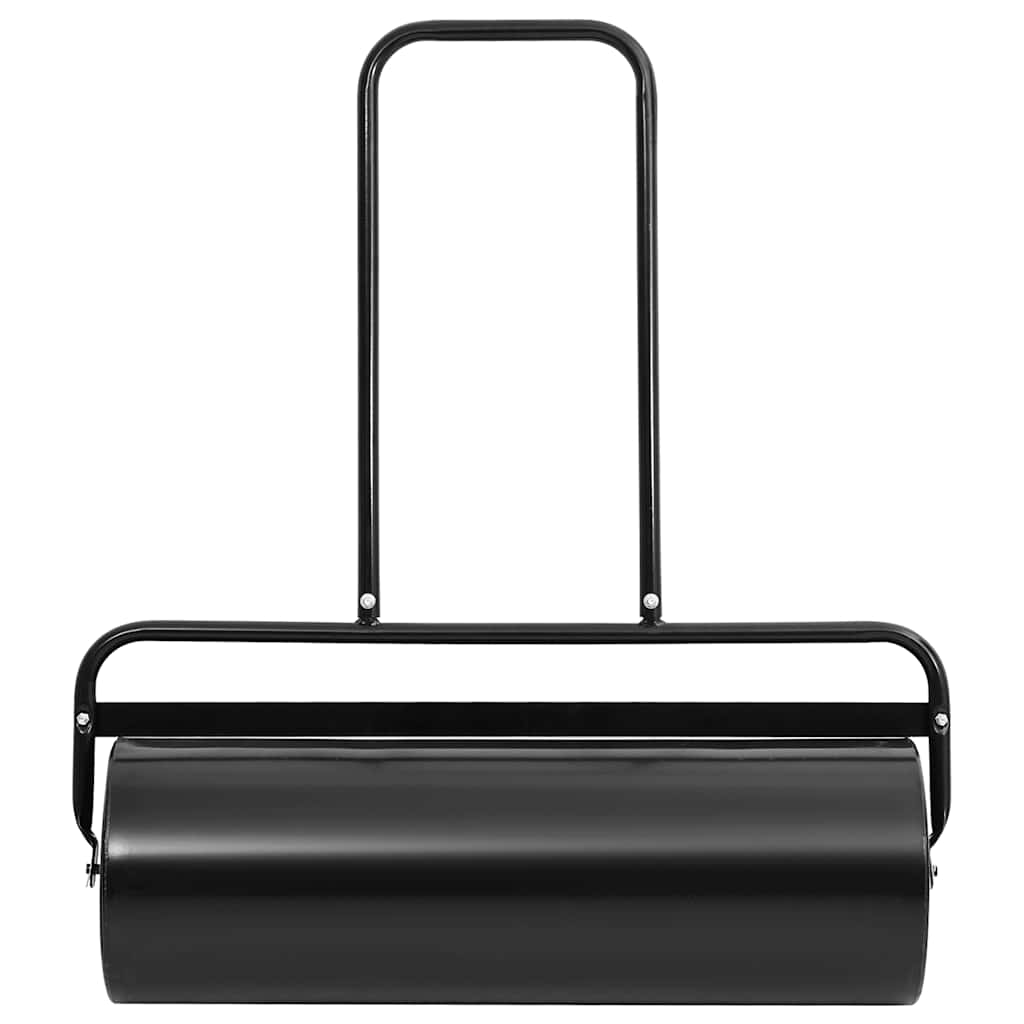 Vidaxl Rasenwalze mit Stiel 63 l Eisen und Stahl schwarz