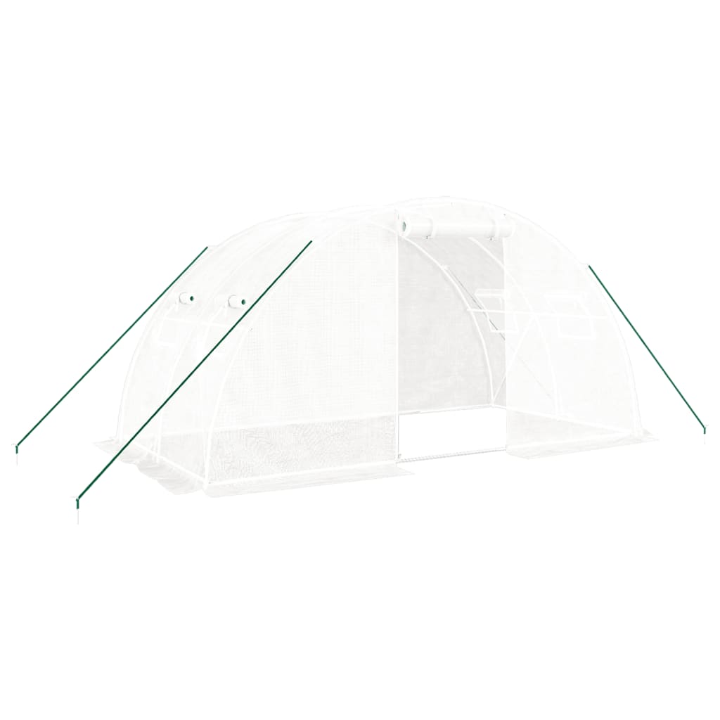 Vidaxxl Gartengewächshaus mit Stahlrahmen 8 m² 4x2x2 m