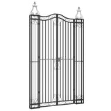 Vidaxxl Tor 121x8x200 cm Schmiedeeisen schwarz