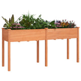Vidaxx Pflanzgefäß mit Futter 161x45x76 cm massives Kiefernholz braun