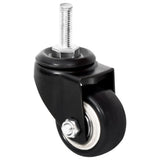 VidaXL Räder für Pflanzgefäß 4 Stück 8x3,5x8 cm Eisen schwarz