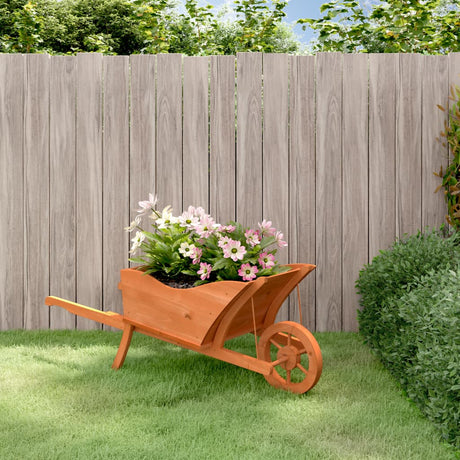 Vidaxx Pflanzschubkarre 128x45,5x43 cm massives Kiefernholz