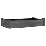 Vidaxx Pflanzgefäß erhöht mit Futter 120x60x25 cm Kieferngrau