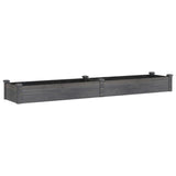 Vidaxx Pflanzgefäß erhöht mit Futter 240x45x25 cm Kieferngrau