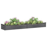 Vidaxx Pflanzgefäß erhöht mit Futter 240x45x25 cm Kieferngrau