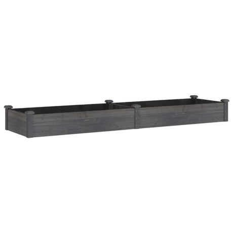 Vidaxx Pflanzgefäß erhöht mit Futter 240x60x25 cm Kieferngrau