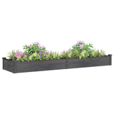 Vidaxx Pflanzgefäß erhöht mit Futter 240x60x25 cm Kieferngrau