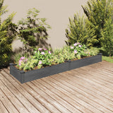 Vidaxx Pflanzgefäß erhöht mit Futter 240x60x25 cm Kieferngrau