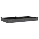 Vidaxx Pflanzgefäß erhöht mit Futter 240x120x25 cm Kieferngrau