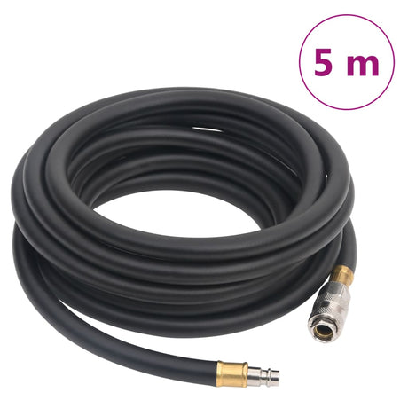 Vidaxx Luftschlauch Hybrid 0,6'' 5 m Gummi und PVC schwarz