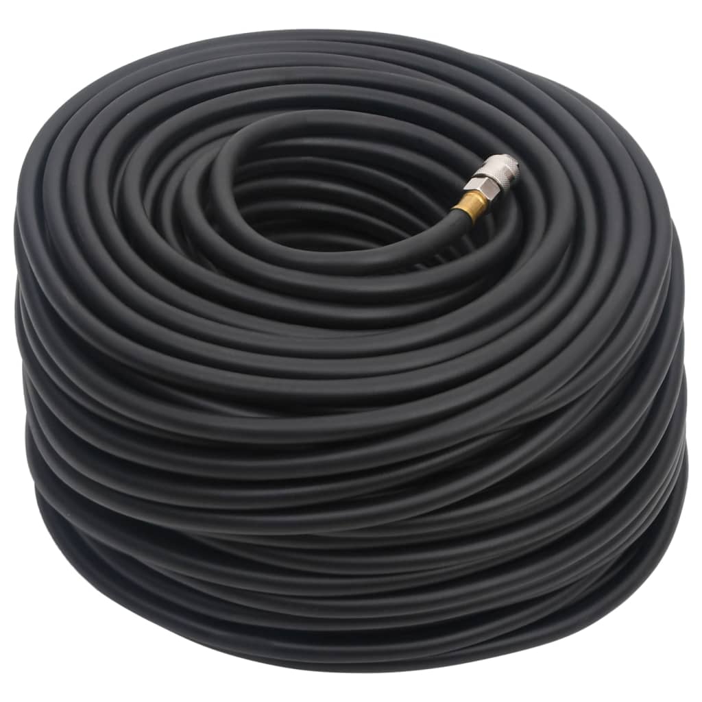VidaXL Luftschlauch Hybrid 0,6'' 50 m Gummi und PVC schwarz