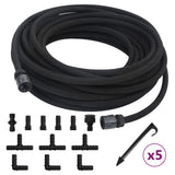 Vidaxx Tropfschlauch 0,6'' 10 m Gummi schwarz