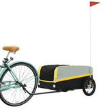 Vidaxl Bicycle Trailer 45 kg železa černá a žlutá