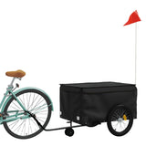VidaXL Fahrradanhänger 45 kg Eisen schwarz