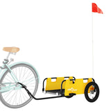 Vidaxl Bicycle Trailer Oxford Stof og Iron Yellow