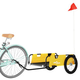 Vidaxl Bicycle Trailer Oxford Stof og Iron Yellow