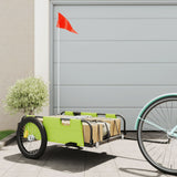 Vidaxl Biciclo Trailer Oxford Fabric and Iron Green