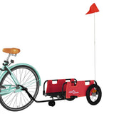 Vidaxl Fahrradanhänger Oxford-Stoff und Eisenrot
