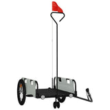 Vidaxl Fahrradanhänger Oxford-Stoff und Eisengrau