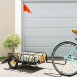 VidaXL Fahrradanhänger 122x53x31 cm Eisen schwarz