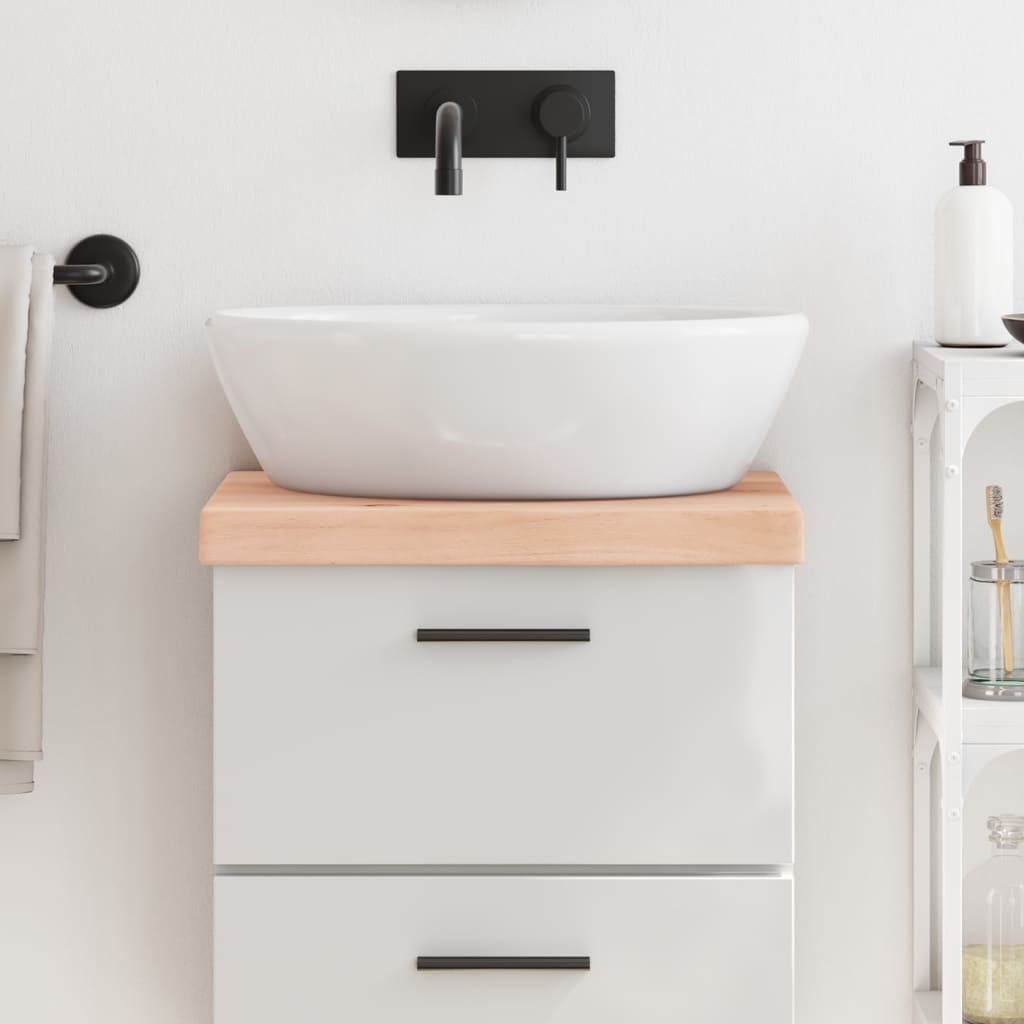 Vidaxl Washbasin Tabella 40x30x (2-6) cm non trattato in legno massiccio