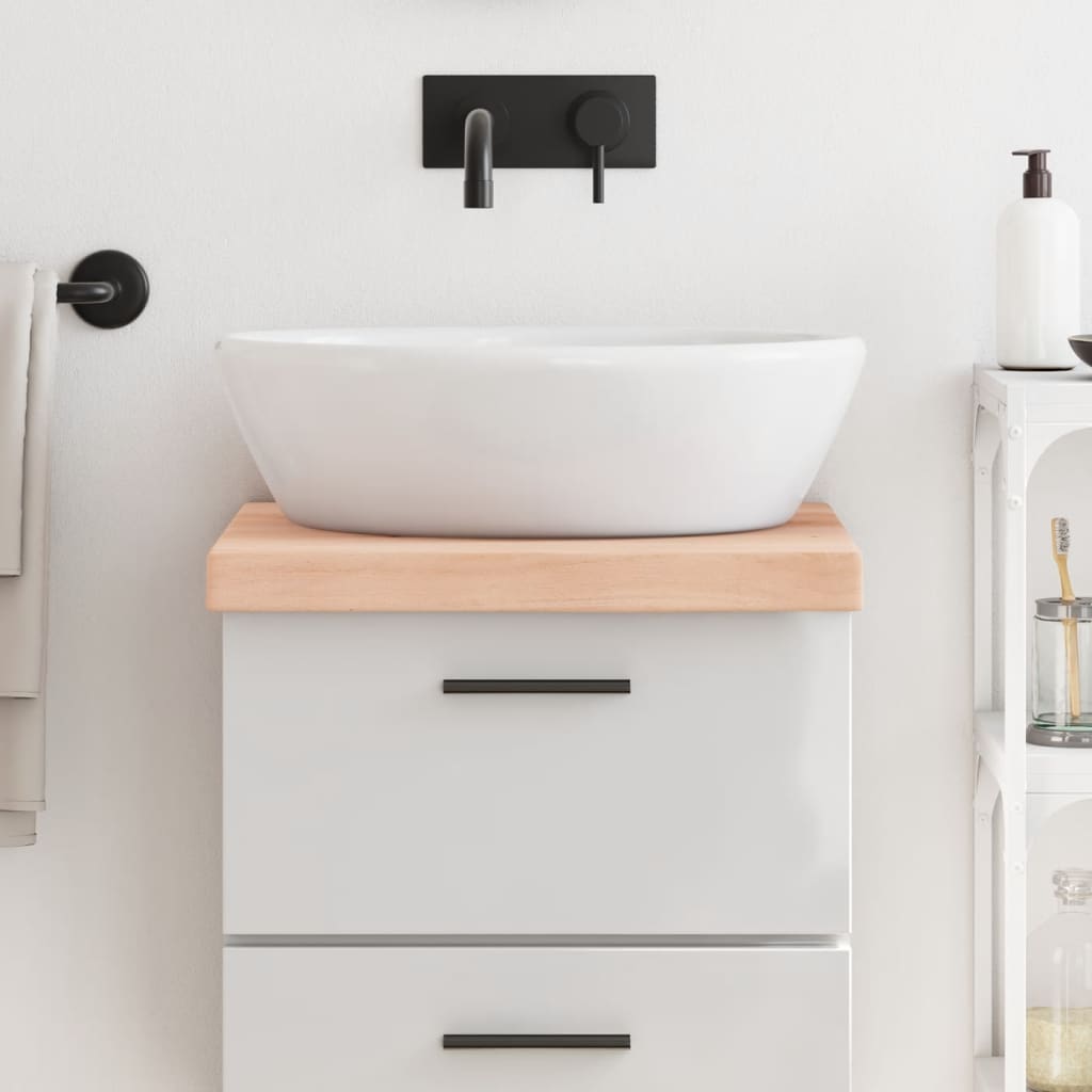 Vidaxl Washbasin Sheet 40x50x (2-6) CM Madera maciza no tratada