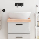 VidaXL Washbasin sheet 40x50x (2-6) cm Untreated solid wood