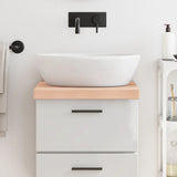 Vidaxl Washbasin Tabella 40x60x (2-6) cm non trattato in legno massiccio