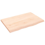 Vidaxl Washbasin Sheet 60x40x2 cm Legno massiccio non trattato