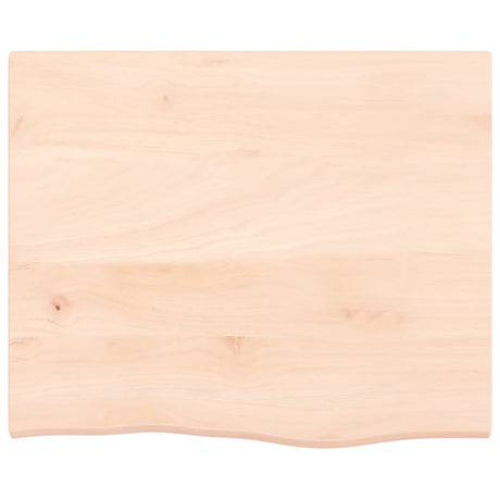 Vidaxl wastafelblad 60x50x2 cm onbehandeld massief hout