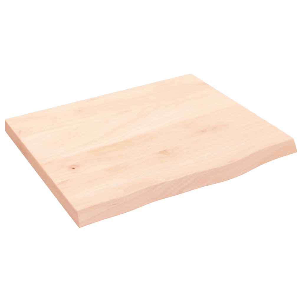 VidaXL Waschtischplatte 60x50x (2-4) cm unbehandeltes Massivholz