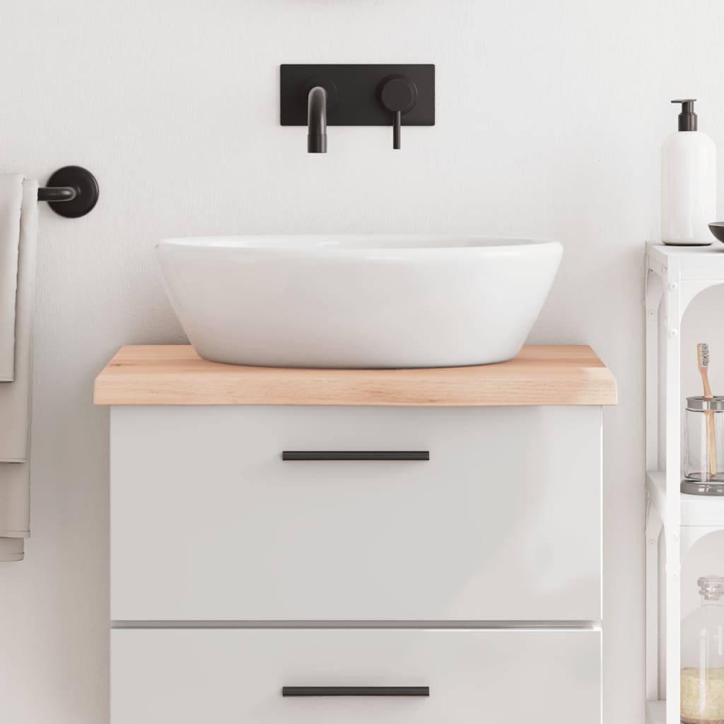 List vidaxl washbasin 60x50x (2-4) cm neošetřené pevné dřevo