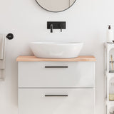 Vidaxl Washbasin Tabella 80x40x2 cm Legno massiccio non trattato