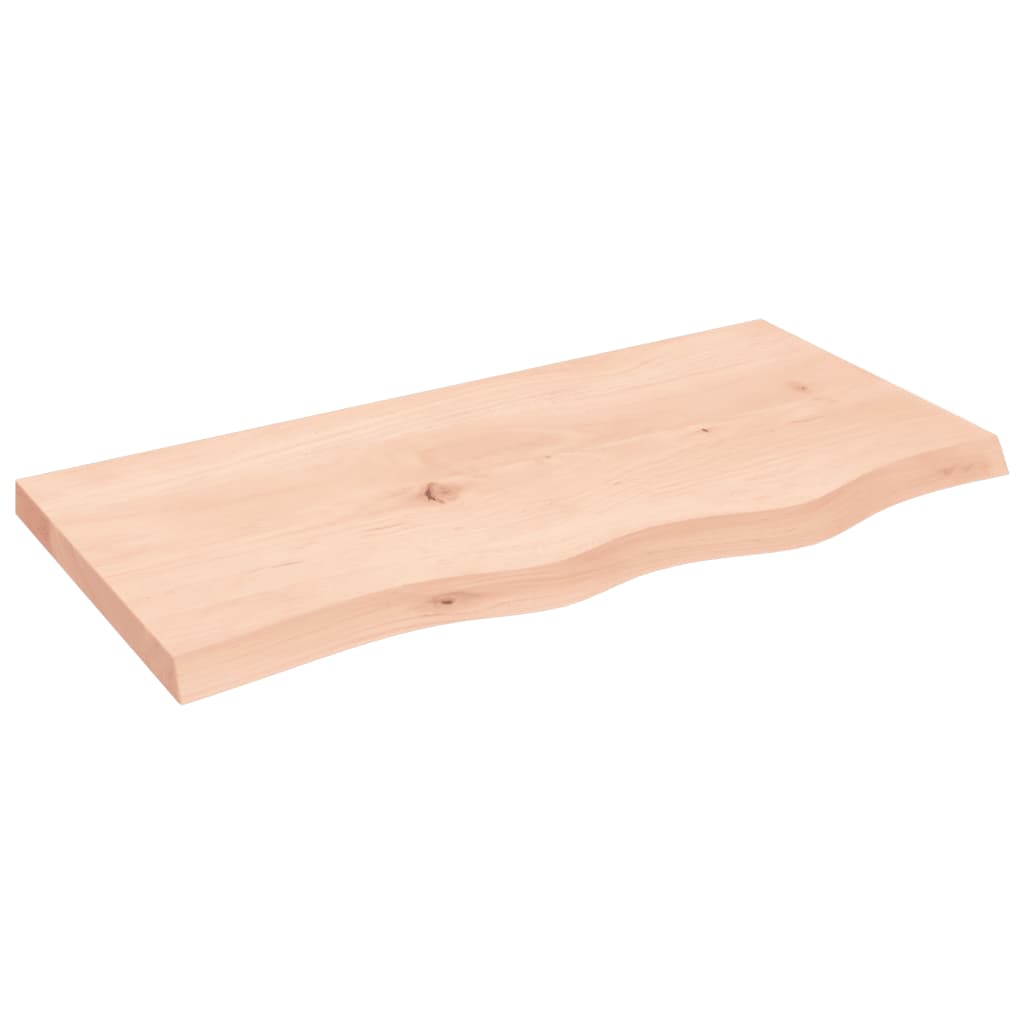 VidaXL Waschtischplatte 80x40x (2-4) cm unbehandeltes Massivholz