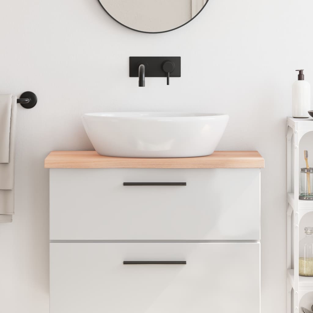 Vidaxl Washbasin Tabella 80x40x (2-4) cm non trattato in legno massiccio